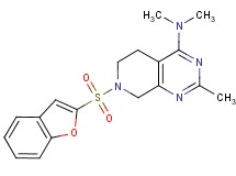7-(1-benzofuran-2-ylsulfonyl)-N,N,2-trimethyl-5,6,7,8-tetrahydropyrido[3,4-d]pyrimidin-4-amine