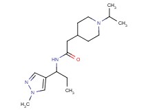 2-(1-isopropyl-4-piperidinyl)-N-[1-(1-methyl-1H-pyrazol-4-yl)propyl]acetamide