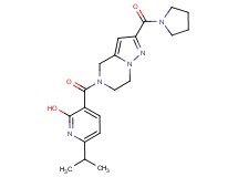 6-isopropyl-3-{[2-(1-pyrrolidinylcarbonyl)-6,7-dihydropyrazolo[1,5-a]pyrazin-5(4H)-yl]carbonyl}-2-pyridinol