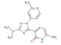3-[3-isopropyl-1-(2-methylpyridin-4-yl)-1H-1,2,4-triazol-5-yl]-6-methylpyridin-2(1H)-one