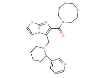 6-(1-azocanylcarbonyl)-5-{[2-(3-pyridinyl)-1-piperidinyl]methyl}imidazo[2,1-b][1,3]thiazole