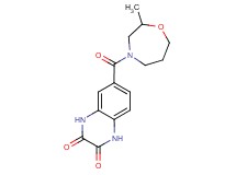 6-[(2-methyl-1,4-oxazepan-4-yl)carbonyl]-1,4-dihydroquinoxaline-2,3-dione