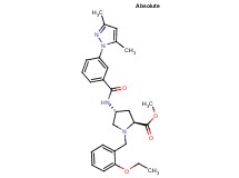 methyl (4R)-4-{[3-(3,5-dimethyl-1H-pyrazol-1-yl)benzoyl]amino}-1-(2-ethoxybenzyl)-L-prolinate