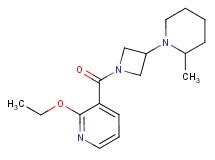 2-ethoxy-3-{[3-(2-methyl-1-piperidinyl)-1-azetidinyl]carbonyl}pyridine