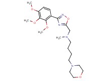 N-methyl-4-(4-morpholinyl)-N-{[3-(2,3,4-trimethoxyphenyl)-1,2,4-oxadiazol-5-yl]methyl}-1-butanamine