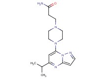 3-[4-(5-isopropylpyrazolo[1,5-a]pyrimidin-7-yl)-1-piperazinyl]propanamide