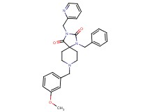 1-benzyl-8-(3-methoxybenzyl)-3-(2-pyridinylmethyl)-1,3,8-triazaspiro[4.5]decane-2,4-dione