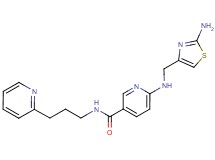 6-{[(2-amino-1,3-thiazol-4-yl)methyl]amino}-N-(3-pyridin-2-ylpropyl)nicotinamide
