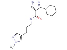 3-cyclohexyl-N-[3-(1-methyl-1H-pyrazol-4-yl)propyl]-1H-pyrazole-4-carboxamide