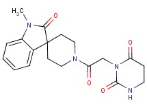 3-[2-(1-methyl-2-oxo-1,2-dihydro-1'H-spiro[indole-3,4'-piperidin]-1'-yl)-2-oxoethyl]dihydropyrimidine-2,4(1H,3H)-dione