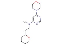 N-methyl-6-morpholin-4-yl-N-[2-(tetrahydro-2H-pyran-2-yl)ethyl]pyrimidin-4-amine