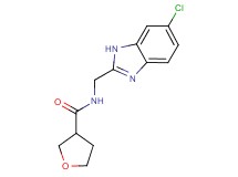N-[(6-chloro-1H-benzimidazol-2-yl)methyl]tetrahydrofuran-3-carboxamide