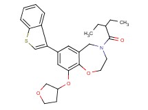 7-(1-benzothien-3-yl)-4-(2-ethylbutanoyl)-9-(tetrahydro-3-furanyloxy)-2,3,4,5-tetrahydro-1,4-benzoxazepine