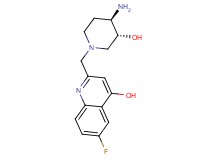 2-{[rel-(3R,4R)-4-amino-3-hydroxy-1-piperidinyl]methyl}-6-fluoro-4-quinolinol
