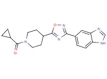 5-{5-[1-(cyclopropylcarbonyl)-4-piperidinyl]-1,2,4-oxadiazol-3-yl}-1H-benzimidazole