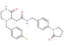2-[1-(4-fluorobenzyl)-3-oxo-2-piperazinyl]-N-[4-(2-oxo-1-pyrrolidinyl)benzyl]acetamide
