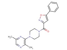 2,5-dimethyl-3-{4-[(5-phenyl-3-isoxazolyl)carbonyl]-1-piperazinyl}pyrazine