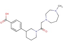 4-{1-[(4-methyl-1,4-diazepan-1-yl)acetyl]piperidin-3-yl}benzoic acid
