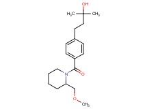 4-(4-{[2-(methoxymethyl)-1-piperidinyl]carbonyl}phenyl)-2-methyl-2-butanol