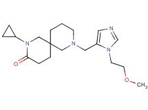2-cyclopropyl-8-{[1-(2-methoxyethyl)-1H-imidazol-5-yl]methyl}-2,8-diazaspiro[5.5]undecan-3-one