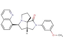 (3aS*,5S*,9aS*)-2-(3-methoxyphenyl)-5-(8-quinolinyl)hexahydro-7H-pyrrolo[3,4-g]pyrrolizin-1(2H)-one