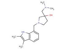 3-[(dimethylamino)methyl]-1-[(2,3-dimethyl-1H-indol-7-yl)methyl]-3-pyrrolidinol