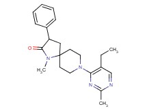 8-(5-ethyl-2-methyl-4-pyrimidinyl)-1-methyl-3-phenyl-1,8-diazaspiro[4.5]decan-2-one