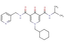 1-(cyclohexylmethyl)-N-isopropyl-4-oxo-N'-(3-pyridinylmethyl)-1,4-dihydro-3,5-pyridinedicarboxamide