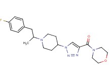 4-[(1-{1-[2-(4-fluorophenyl)-1-methylethyl]-4-piperidinyl}-1H-1,2,3-triazol-4-yl)carbonyl]morpholine
