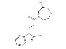 4-[3-(2-methyl-1H-indol-1-yl)propanoyl]-1,4-oxazepan-6-ol