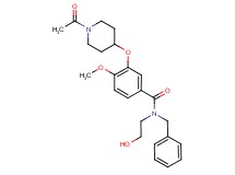 3-[(1-acetyl-4-piperidinyl)oxy]-N-benzyl-N-(2-hydroxyethyl)-4-methoxybenzamide