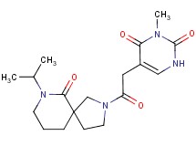 5-[2-(7-isopropyl-6-oxo-2,7-diazaspiro[4.5]dec-2-yl)-2-oxoethyl]-3-methylpyrimidine-2,4(1H,3H)-dione
