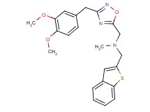 (1-benzothien-2-ylmethyl){[3-(3,4-dimethoxybenzyl)-1,2,4-oxadiazol-5-yl]methyl}methylamine