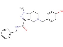 N-benzyl-5-(4-hydroxybenzyl)-1-methyl-4,5,6,7-tetrahydro-1H-pyrazolo[4,3-c]pyridine-3-carboxamide
