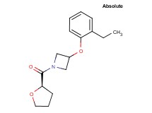 3-(2-ethylphenoxy)-1-[(2R)-tetrahydro-2-furanylcarbonyl]azetidine