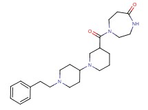1-{[1'-(2-phenylethyl)-1,4'-bipiperidin-3-yl]carbonyl}-1,4-diazepan-5-one