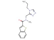 N-methyl-N-[(4-propyl-4H-1,2,4-triazol-3-yl)methyl]-1-benzothiophene-2-carboxamide