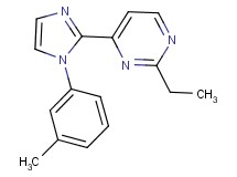 2-ethyl-4-[1-(3-methylphenyl)-1H-imidazol-2-yl]pyrimidine
