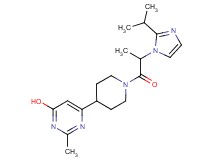 6-{1-[2-(2-isopropyl-1H-imidazol-1-yl)propanoyl]-4-piperidinyl}-2-methyl-4-pyrimidinol