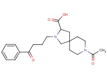 8-acetyl-2-(4-oxo-4-phenylbutyl)-2,8-diazaspiro[4.5]decane-3-carboxylic acid