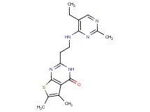 2-{2-[(5-ethyl-2-methylpyrimidin-4-yl)amino]ethyl}-5,6-dimethylthieno[2,3-d]pyrimidin-4(3H)-one