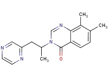 7,8-dimethyl-3-(1-methyl-2-pyrazin-2-ylethyl)quinazolin-4(3H)-one