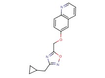 6-{[3-(cyclopropylmethyl)-1,2,4-oxadiazol-5-yl]methoxy}quinoline