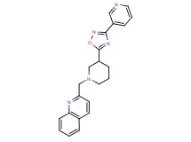 2-{[3-(3-pyridin-3-yl-1,2,4-oxadiazol-5-yl)piperidin-1-yl]methyl}quinoline