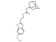 2-(1-adamantyl)-N-[2-(6-methoxy-1H-benzimidazol-2-yl)ethyl]acetamide