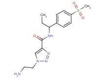 1-(2-aminoethyl)-N-{1-[4-(methylsulfonyl)phenyl]propyl}-1H-1,2,3-triazole-4-carboxamide