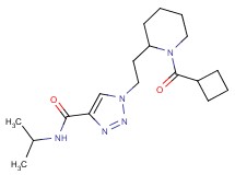 1-{2-[1-(cyclobutylcarbonyl)-2-piperidinyl]ethyl}-N-isopropyl-1H-1,2,3-triazole-4-carboxamide