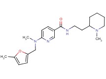 6-{methyl[(5-methyl-2-furyl)methyl]amino}-N-[2-(1-methyl-2-piperidinyl)ethyl]nicotinamide