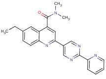 6-ethyl-N,N-dimethyl-2-(2-pyridin-2-ylpyrimidin-5-yl)quinoline-4-carboxamide