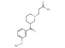 3-[3-(3-methoxybenzoyl)piperidin-1-yl]propanamide